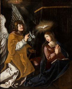 Artista fiammingo, inizio XVII secolo - Annunciazione
