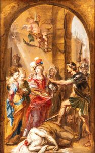 Peter Paul Rubens, Cerchia di - Studio per la Decollazione del Battista