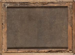 Scuola emiliana, XVII secolo : Deposizione di Cristo nel sepolcro  - Asta Dipinti, disegni e sculture dal XIV al XIX secolo - Associazione Nazionale - Case d'Asta italiane