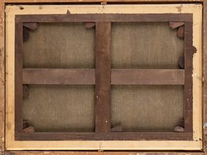 Antonio Calza , Attribuito a : Natura morta con stoviglie, mortaio e vaso di fiori  - Asta Dipinti, disegni e sculture dal XIV al XIX secolo - Associazione Nazionale - Case d'Asta italiane