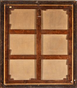 Jan Baptist  Weenix : Paesaggio con sosta di cavalieri presso una fontana e mendicanti  - Asta Dipinti, disegni e sculture dal XIV al XIX secolo - Associazione Nazionale - Case d'Asta italiane