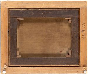 Giovanni Stanchi, Attribuito a : Natura morta di rose, carciofi e pesche  - Asta Dipinti, disegni e sculture dal XIV al XIX secolo - Associazione Nazionale - Case d'Asta italiane