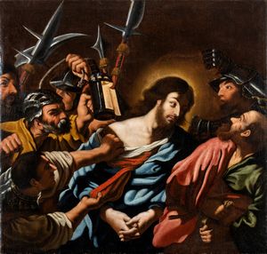 Giovanni Francesco Barbieri Guercino, Cerchia di - Cattura di Cristo