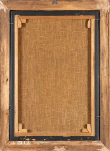 Artista lombardo, prima metà XVII secolo : Natività con concerto di angeli musicanti  - Asta Dipinti, disegni e sculture dal XIV al XIX secolo - Associazione Nazionale - Case d'Asta italiane