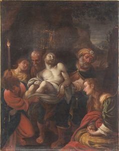 Artista emiliano, XVII secolo - Deposizione