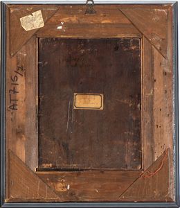 Artista tedesco, seconda metà XVI secolo : Ritratto di gentiluomo con berretto e gorgiera  - Asta Dipinti, disegni e sculture dal XIV al XIX secolo - Associazione Nazionale - Case d'Asta italiane