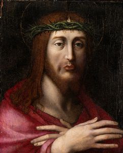 Seguace lombardo di Leonardo da Vinci, XVI secolo - Cristo dei dolori