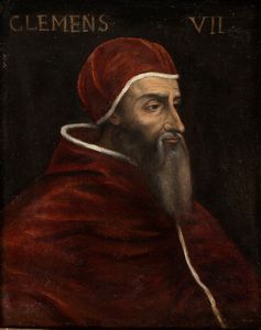 Artista attivo a Roma, XVII secolo - Ritratto di papa Clemente VII de' Medici