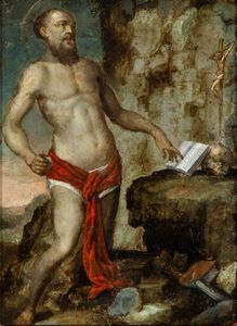 Artista veneto, seconda metà XVI secolo - San Girolamo penitente