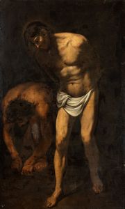 Artista caravaggesco attivo a Napoli, primi decenni XVII secolo - Flagellazione di Cristo