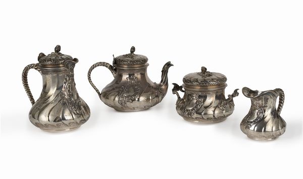 Georges Bachelet : Servizio da t e caff  - Asta Argenti - Associazione Nazionale - Case d'Asta italiane