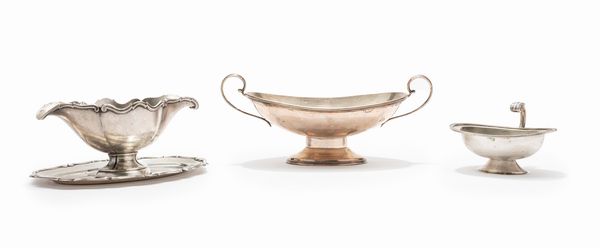 Tre salsiere  - Asta Argenti - Associazione Nazionale - Case d'Asta italiane