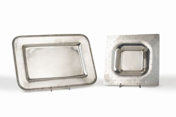 Un vassoio ed uno svuotatasche  - Asta Argenti - Associazione Nazionale - Case d'Asta italiane