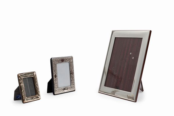 Tre cornici portafotografie  - Asta Argenti - Associazione Nazionale - Case d'Asta italiane