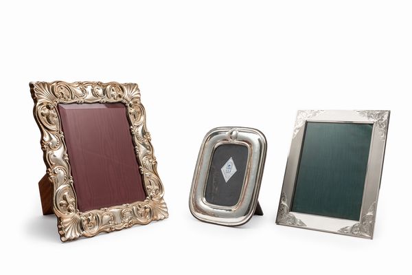 Tre cornici portafotografie  - Asta Argenti - Associazione Nazionale - Case d'Asta italiane