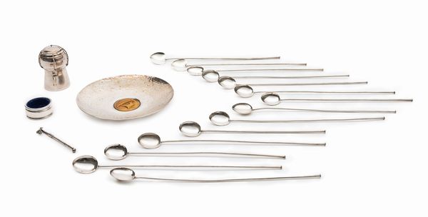 Diciotto oggetti da cocktail  - Asta Argenti - Associazione Nazionale - Case d'Asta italiane