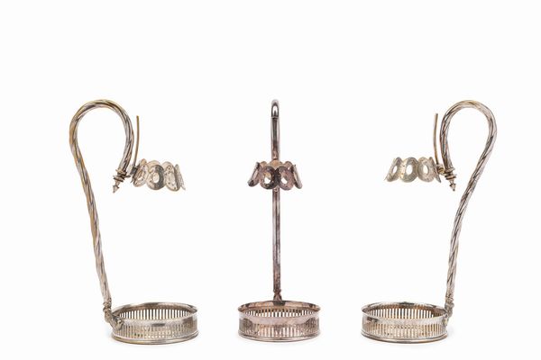 Tre portabottiglie  - Asta Argenti - Associazione Nazionale - Case d'Asta italiane