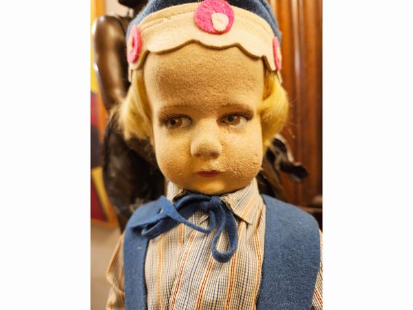 Bambola Lenci maschietto  - Asta Bambole e Balocchi - Associazione Nazionale - Case d'Asta italiane