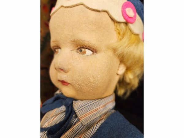 Bambola Lenci maschietto  - Asta Bambole e Balocchi - Associazione Nazionale - Case d'Asta italiane