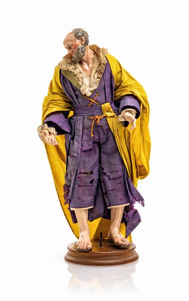 San Giuseppe  - Asta Dalla Collezione Antonio Latini e altre provenienze Antichi Pastori da Presepe, Accessori e libri sul tema - Associazione Nazionale - Case d'Asta italiane