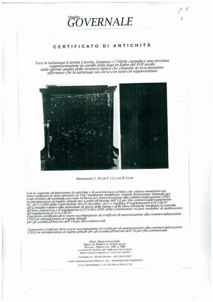 Presepe italiano in corallo, argento e tartaruga  - Asta Coralli, Avori e Argenti: capolavori da importanti collezioni italiane - Icone Russe - Associazione Nazionale - Case d'Asta italiane