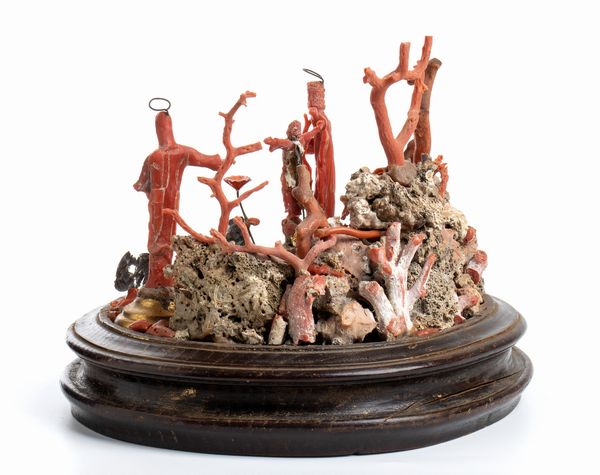 Presepe italiano in corallo  - Asta Coralli, Avori e Argenti: capolavori da importanti collezioni italiane - Icone Russe - Associazione Nazionale - Case d'Asta italiane