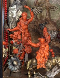 Presepe italiano in corallo, argento e tartaruga  - Asta Coralli, Avori e Argenti: capolavori da importanti collezioni italiane - Icone Russe - Associazione Nazionale - Case d'Asta italiane