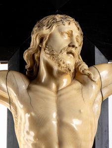 Crocifisso in avorio  - Asta Coralli, Avori e Argenti: capolavori da importanti collezioni italiane - Icone Russe - Associazione Nazionale - Case d'Asta italiane