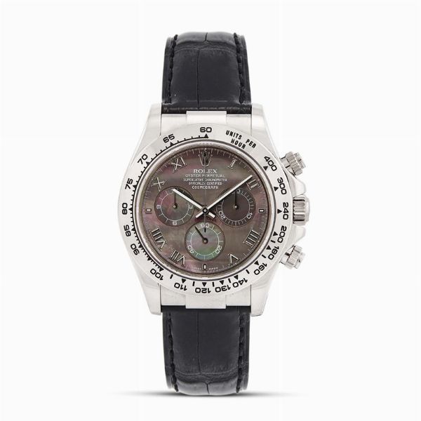 ROLEX : ROLEX DAYTONA ORO BIANCO REF. 116519 MOP N. F8266XX ANNO 2004  - Asta OROLOGI DA POLSO E DA TASCA - Associazione Nazionale - Case d'Asta italiane