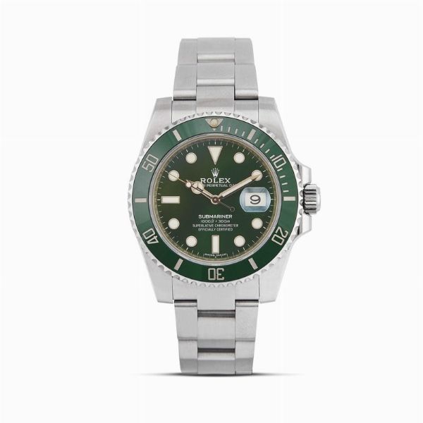 ROLEX : ROLEX SUBMARINER "HULK" REF. 16610LV N. 414AV5XX ANNO 2016  - Asta OROLOGI DA POLSO E DA TASCA - Associazione Nazionale - Case d'Asta italiane