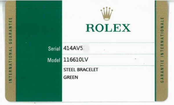 ROLEX : ROLEX SUBMARINER "HULK" REF. 16610LV N. 414AV5XX ANNO 2016  - Asta OROLOGI DA POLSO E DA TASCA - Associazione Nazionale - Case d'Asta italiane