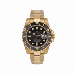 ROLEX - ROLEX SUBMARINER ORO GIALLO REF. 116618LN N. M5480XX ANNO 2009