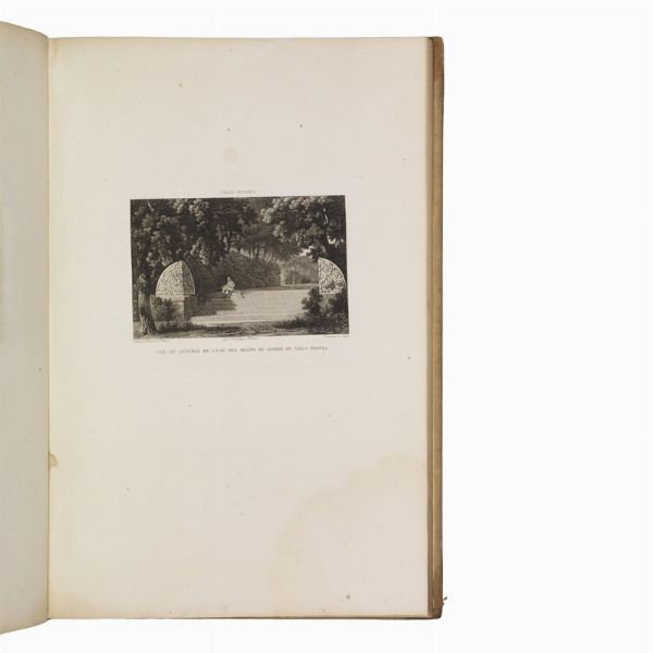 (Roma - Ville - Illustrati 800)   PERCIER, Charles - FONTAINE, Pierre Fran&ccedil;ois L&eacute;onard.     Choix des plus c&eacute;l&egrave;bres maisons de plaisance de Rome et de ses environs.   Parigi, P. Didot l&rsquo;Ain&eacute;, 1809.  - Asta LIBRI, MANOSCRITTI E AUTOGRAFI - Associazione Nazionale - Case d'Asta italiane