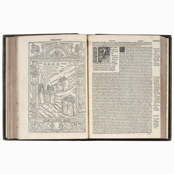 (Illustrati 400)   ALIGHIERI, Dante.   Comento di Christophoro Landino fiorentino sopra la comedia di Danthe Alighieri poeta fiorentino  . (Impressi in uenesia : per Bernardino benali & Matthio da parma, 1491 adi iii marzo).  - Asta LIBRI, MANOSCRITTI E AUTOGRAFI - Associazione Nazionale - Case d'Asta italiane