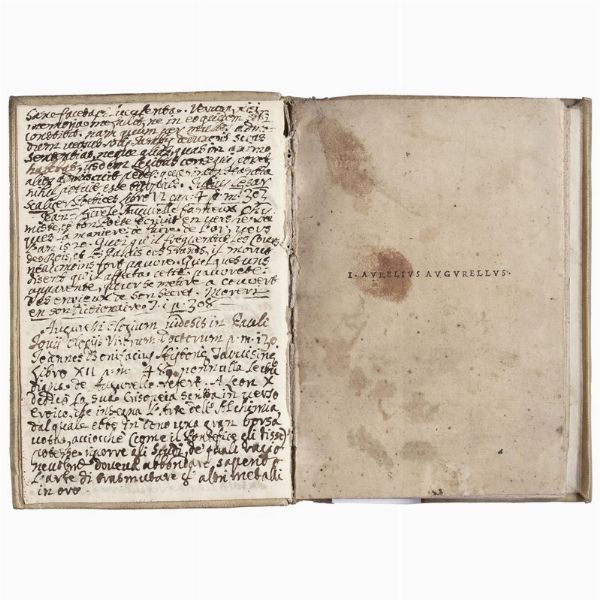 (Prime edizioni - Manuzio)   AUGURELLUS (Augurelli), Giovanni Aurelio.   I. Aurelius Augurellus  .   [Poemata].   (Venetiis, in aedibus Aldi, mense Aprili 1505).  - Asta LIBRI, MANOSCRITTI E AUTOGRAFI - Associazione Nazionale - Case d'Asta italiane