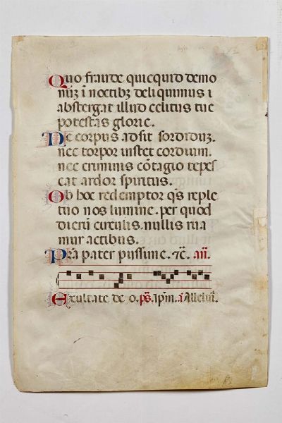 Scuola emiliana, 1460/70 ca.  - Asta LIBRI, MANOSCRITTI E AUTOGRAFI - Associazione Nazionale - Case d'Asta italiane