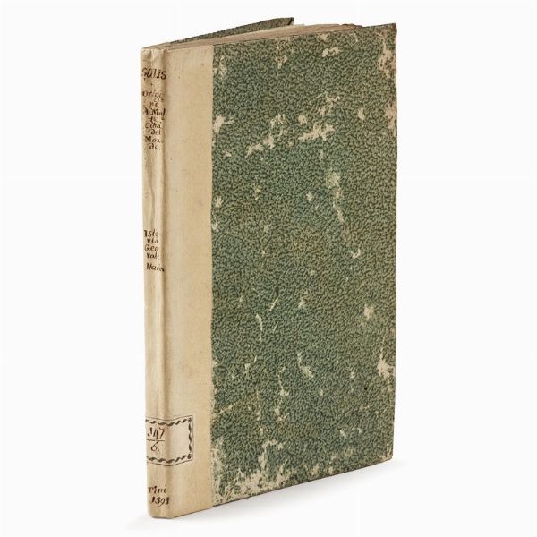 (Città Italiane)   DE SOLIS, Giulio Cesare.   L’origine di molte città del mondo, et particolarmente di tutta Italia.   In Milano, Michel Tini, 1591.  - Asta LIBRI, MANOSCRITTI E AUTOGRAFI - Associazione Nazionale - Case d'Asta italiane