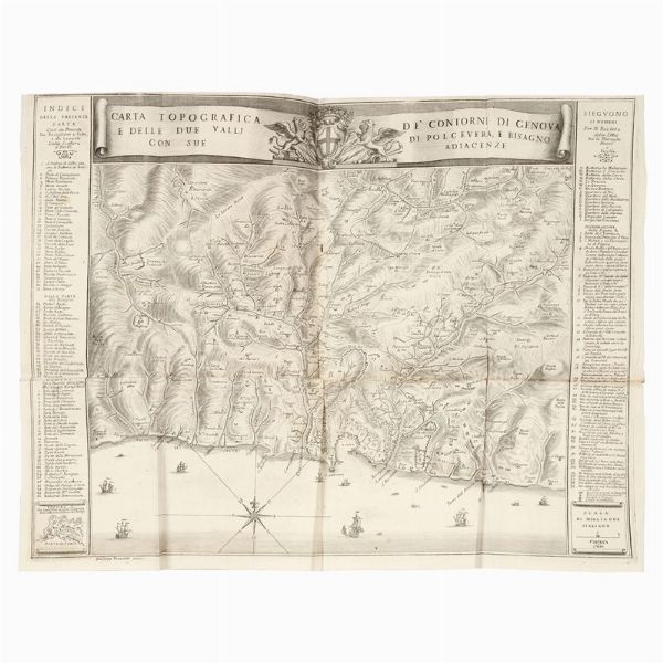 (Genova)   DORIA, Giovanni Francesco.   Della storia di Genova dal trattato di Worms fino alla pace d’Aquisgrana. Libri quattro.   Leida [i. e. Modena], 1750.  - Asta LIBRI, MANOSCRITTI E AUTOGRAFI - Associazione Nazionale - Case d'Asta italiane