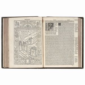 (Illustrati 400)   ALIGHIERI, Dante.   Comento di Christophoro Landino fiorentino sopra la comedia di Danthe Alighieri poeta fiorentino  . (Impressi in uenesia : per Bernardino benali & Matthio da parma, 1491 adi iii marzo).  - Asta LIBRI, MANOSCRITTI E AUTOGRAFI - Associazione Nazionale - Case d'Asta italiane