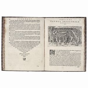 (Funerali - Illustrati 700)   PORCACCHI, Tommaso.   Funerali antichi di diversi popoli, et nationi.   In Venetia, (appresso Simon Galignani de Karera), 1574.  - Asta LIBRI, MANOSCRITTI E AUTOGRAFI - Associazione Nazionale - Case d'Asta italiane