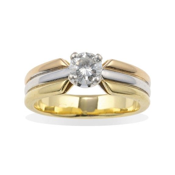 Anello con diamante di ct 0.70 circa  - Asta Fine Jewels - Associazione Nazionale - Case d'Asta italiane