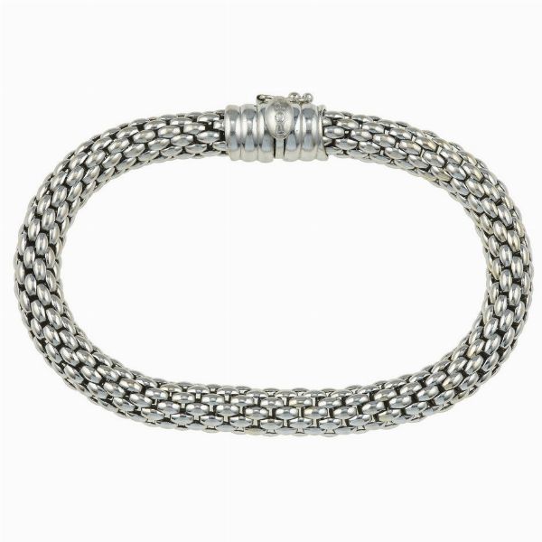 Fope. Bracciale a maglia intrecciata  - Asta Fine Jewels - Associazione Nazionale - Case d'Asta italiane