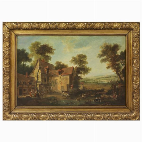 Scuola fiamminga, sec. XIX  - Asta ASTA A TEMPO | DIPINTI ANTICHI - Associazione Nazionale - Case d'Asta italiane