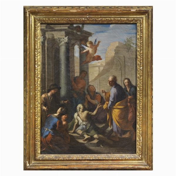 Scuola francese sec. XVIII  - Asta ASTA A TEMPO | DIPINTI ANTICHI - Associazione Nazionale - Case d'Asta italiane