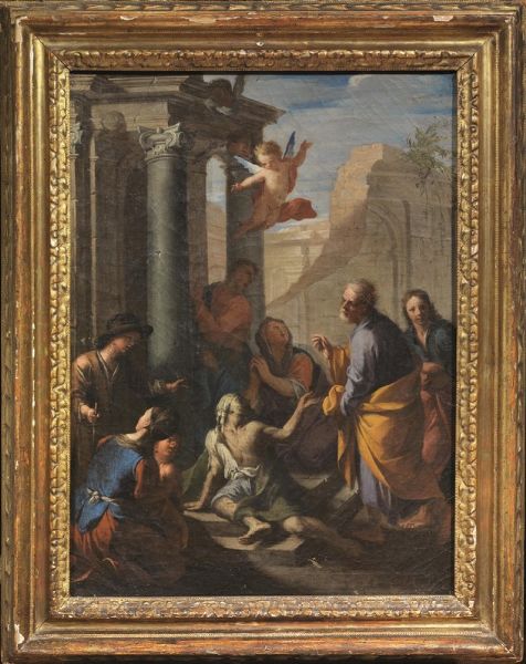 Scuola francese sec. XVIII  - Asta ASTA A TEMPO | DIPINTI ANTICHI - Associazione Nazionale - Case d'Asta italiane