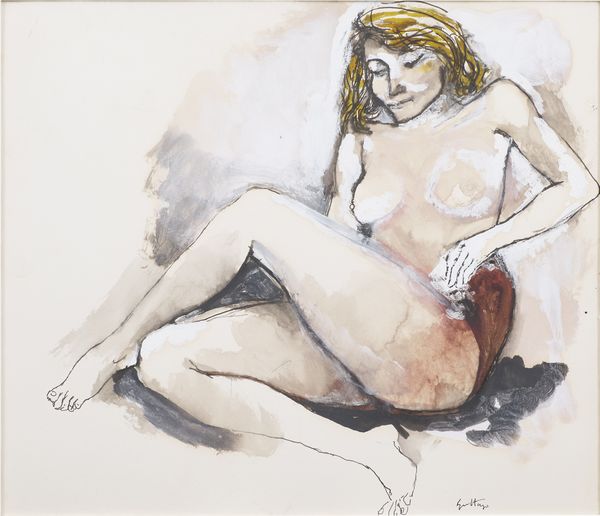 Renato Guttuso : Nudo  - Asta Arte Moderna e Contemporanea - Associazione Nazionale - Case d'Asta italiane