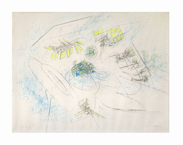 Roberto Sebastián Matta : Senza titolo  - Asta Arte Moderna e Contemporanea - Associazione Nazionale - Case d'Asta italiane