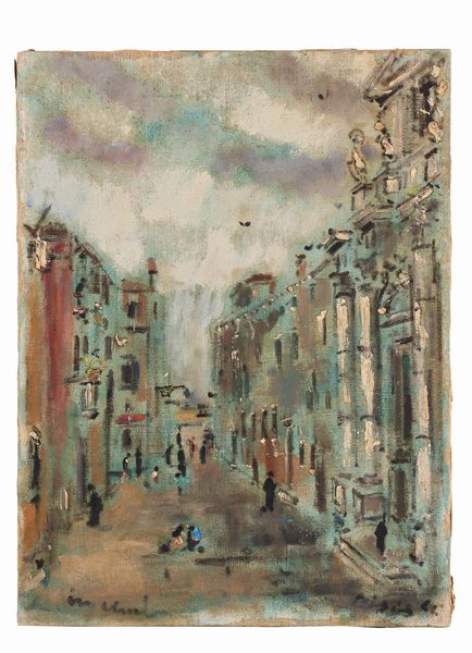 Filippo de Pisis : Chiesa dei Gesuiti a Venezia  - Asta Arte Moderna e Contemporanea - Associazione Nazionale - Case d'Asta italiane