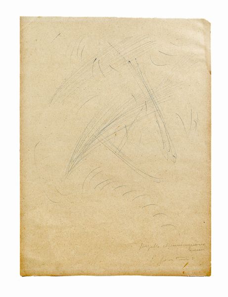 LUCIO FONTANA : Progetto per illuminazione al neon  - Asta Arte Moderna e Contemporanea - Associazione Nazionale - Case d'Asta italiane