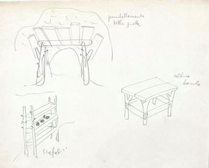 BRUNO MUNARI : Senza titolo (Le avventure di Robinson Crusoe)  - Asta Arte Moderna e Contemporanea - Associazione Nazionale - Case d'Asta italiane